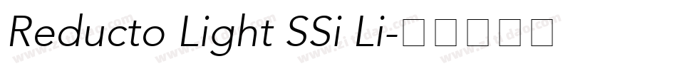 Reducto Light SSi Li字体转换